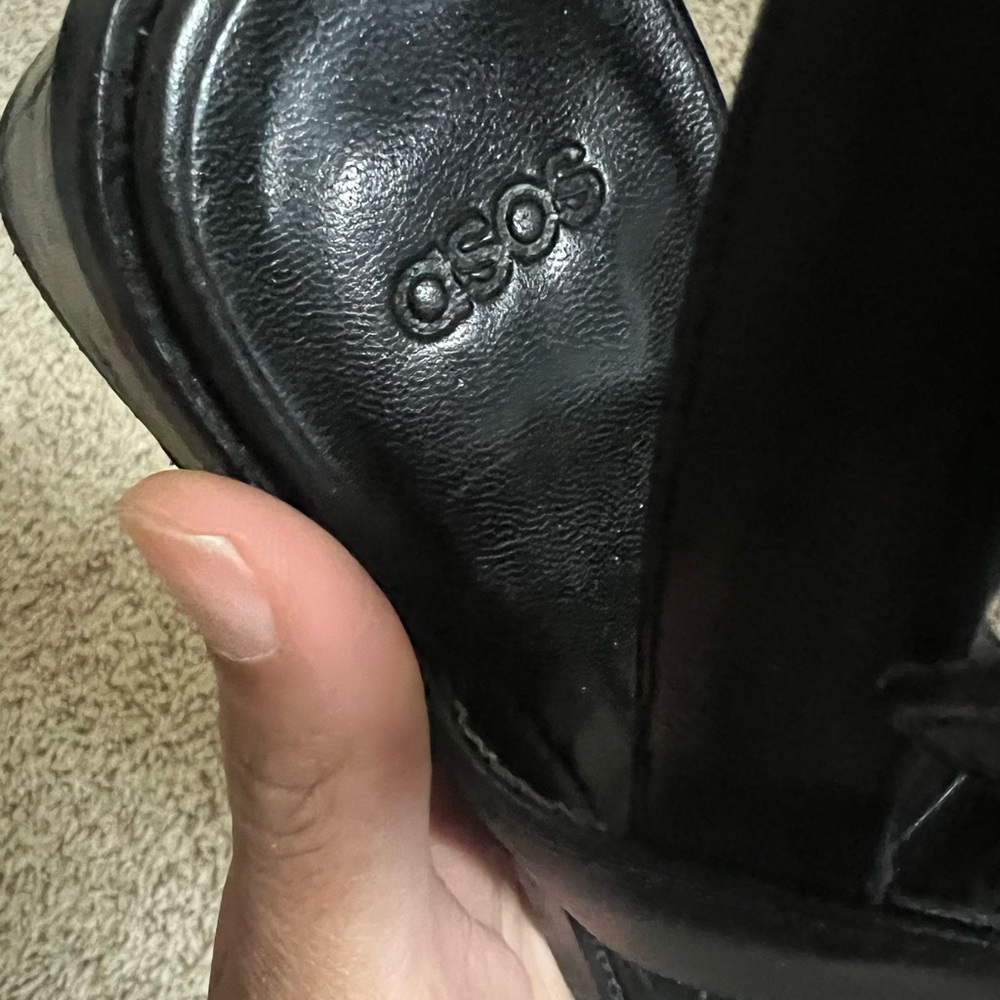 ASOS LEATHER STRAPPY SANDALS - Picture 6 of 7